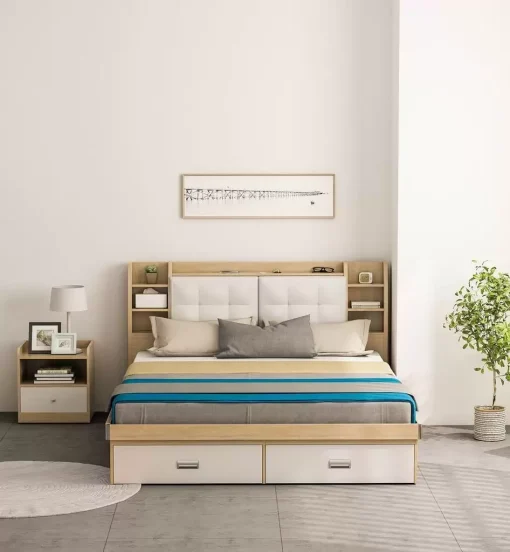 Giường Ngủ Hiện Đại – GP235 / GP235A Tặng Kèm Kệ Đầu Giường