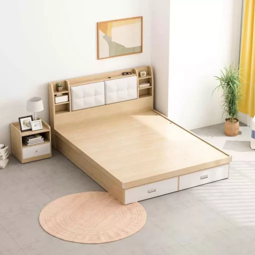 Giường Ngủ Hiện Đại – GP235 / GP235A Tặng Kèm Kệ Đầu Giường
