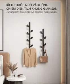 Móc Treo Quần Áo Gắn Tường Hình Lá Cây – GM98