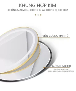 Gương Trang Điểm Tròn Đèn Led Cảm Ứng – GP245