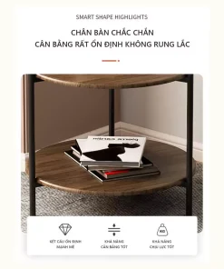 Bàn Trà Tròn 2 Tầng – GM86