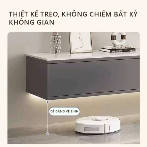 Kệ Tivi treo tường màu vân đá – GP303