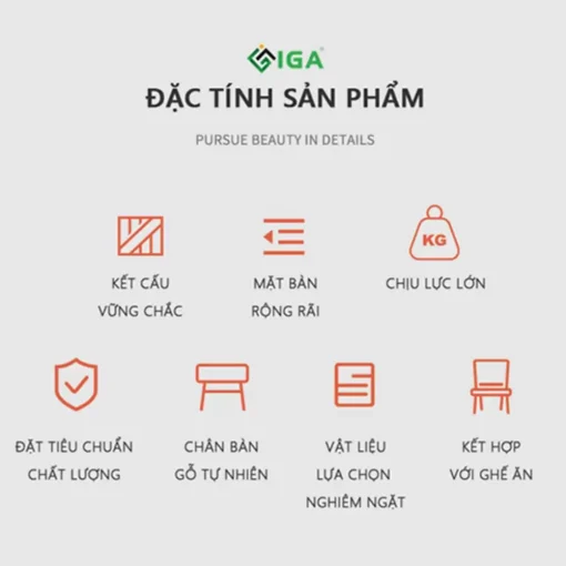 Bàn Ăn Phong Cách Bắc Âu – GP181