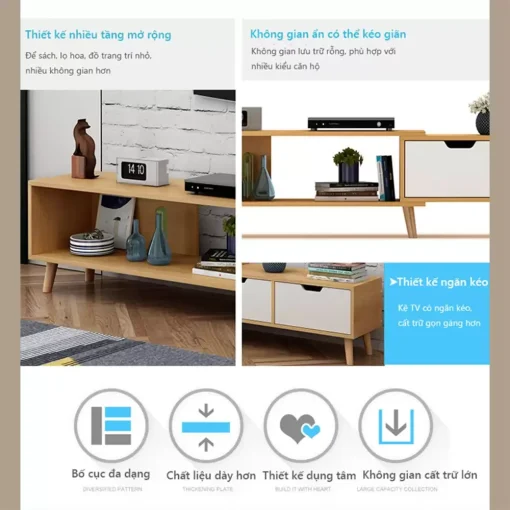 Kệ Tivi Để Sàn Thông Minh – GP82