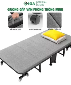 Giường Gấp SOFA – Màu Xám – GM64