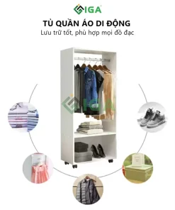 Tủ Quần Áo Di Động Trắng GP200.01