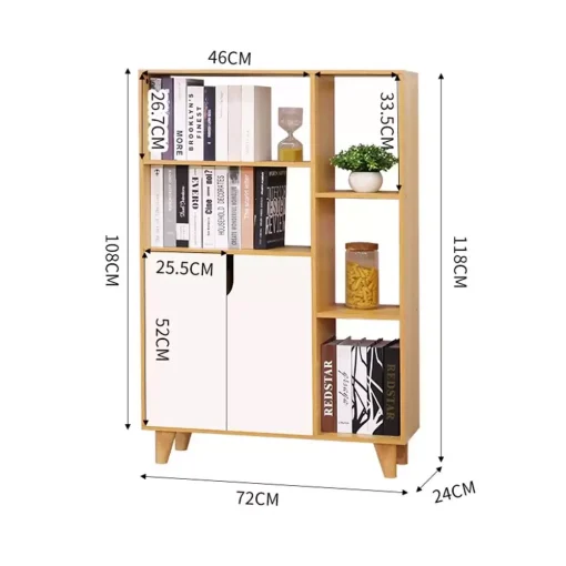 Tủ Sách Đa Năng Conven Phong Cách Nordic – GP107