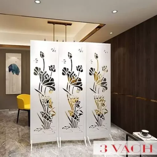 Vách Ngăn Bình Phong Hoa Sen – IG489