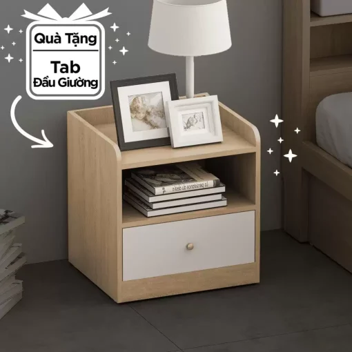 Giường Ngủ Hiện Đại – GP235 / GP235A Tặng Kèm Kệ Đầu Giường